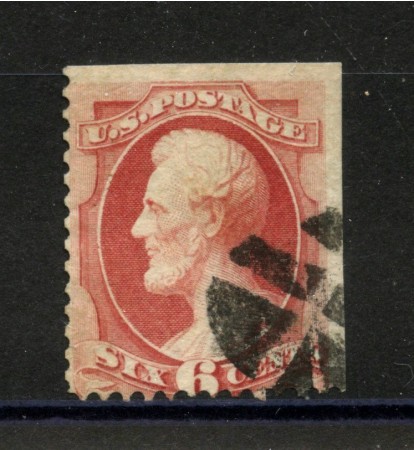 1870 - STATI UNITI - LOTTO/40838 - 6 CENT. CARMINIO A.LINCOLN - USATO