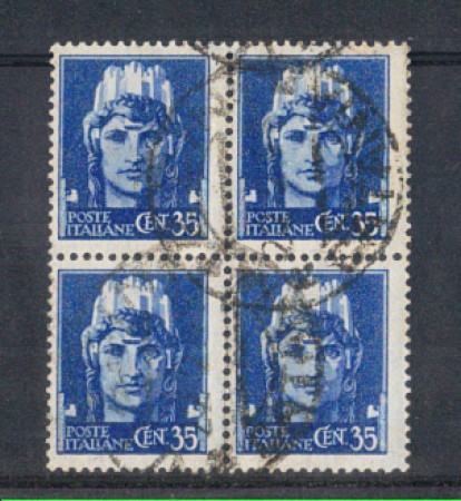 1929 - LOTTO/REG250UQ - REGNO - 35c. IMPERIALE QUARTINA