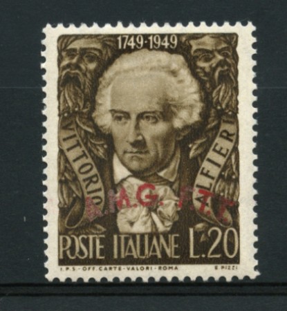 1949 - LOTTO/11656 - TRIESTE A - 20 LIRE VITTORIO ALFIERI - LING.
