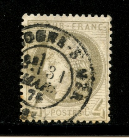 1871-1875 -  LOTTO/12873 - FRANCIA - 4c. GRIGIO - USATO