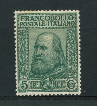 1910 - LOTTO/13014 - REGNO - 5+5c. ANNIVERSARIO RISORGIMENTO - LING.
