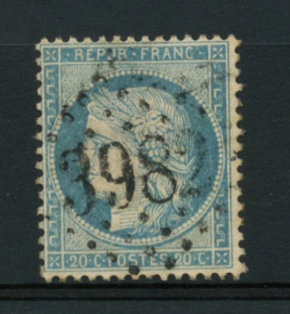 1870 - LOTTO/11795 - FRANCIA - 20c. AZZURRO  CERERE - USATO