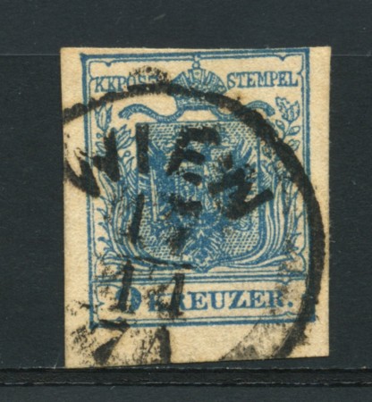 1850 - LOTTO/14104 - AUSTRIA - 9 Kr. AZZURRO - USATO