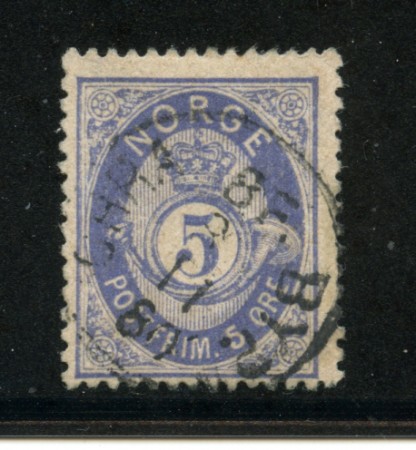 1877 - LOTTO/20523 - NORVEGIA - 5 ore OLTREMARE - USATO