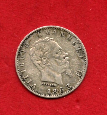 1863 - REGNO - LOTTO/M47898 - 20 CENTESIMI ARGENTO VITTORIO EM. II°