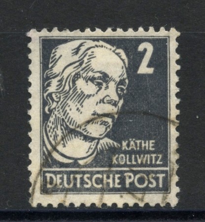 1952 - GERMANIA DDR - 2p. PERSONALITA'- USATO - LOTTO/36083