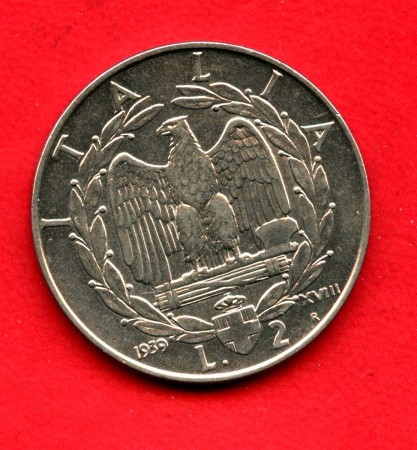 1939 - REGNO - LOTTO/M47428 - 2 LIRE IMPERO  FIOR DI CONIO