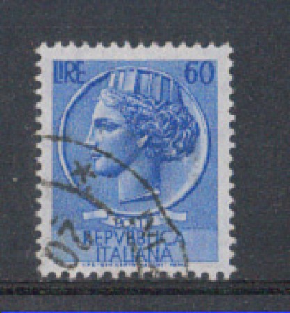 1955 - LOTTO/6275U - REPUBBLICA - 60 L. SIRACUSANA USATO