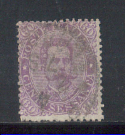 1889 - LOTTO/REG47UC - REGNO - 60c. VIOLETTO UMBERTO I° - USATO