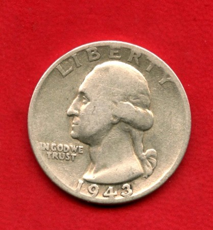 1943 - STATI UNITI - LOTTO/M39833 - 1/4 DI  DOLLARO ARGENTO WASHINGTON