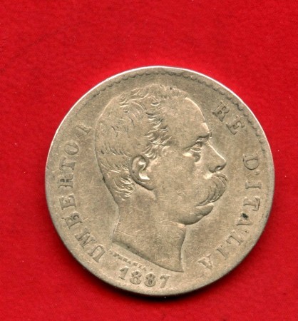 1887 - REGNO - LOTTO/M40755 - 2 LIRE ARGENTO UMBERTO I°