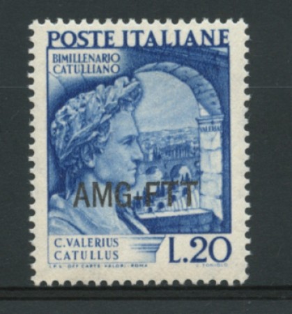 1949 - LOTTO/11663 - TRIESTE A - 20 LIRE CATULLO - LING.