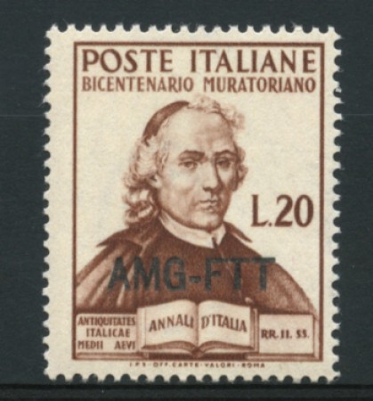 1950 - LOTTO/11699 - TRIESTE A - 20 LIRE ANTONIO MURATORI - NUOVO