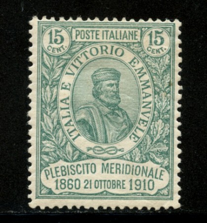 1910 - LOTTO/12998 - REGNO - 15+5c. GARIBALDI PLEBISCITI MERIDIONALI - LING.