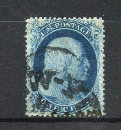 1857/61 - STATI UNITI - LOTTO/47859 - 1 CENTESIMO AZZURRO B. FRANKLIN - USATO