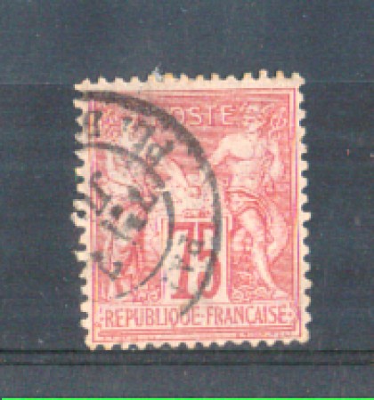 1876/81 - LOTTO/FRA71U - FRANCIA - 75c. CARMINIO - USATO
