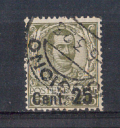 1924/25 - LOTTO/REG177U - REGNO - 25c. su 45c. OLIVA - USATO