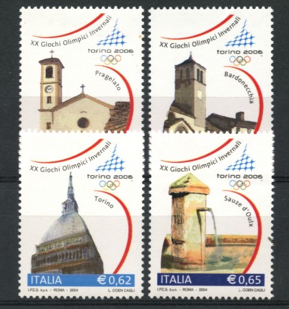 2004 - LOTTO/7450 - REPUBBLICA - TORINO 2006 OLIMPIADI  4v. - NUOVI