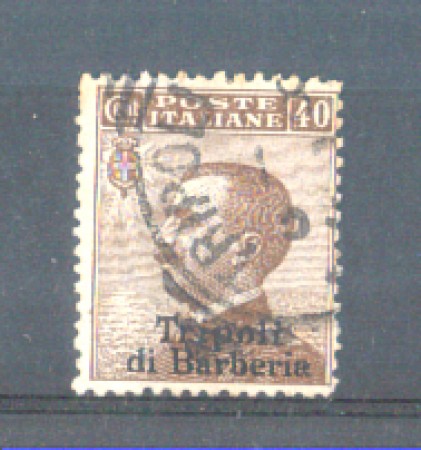 TRIPOLI DI BARBERIA - 1909 - LOTTO/10092U - 40 cent. BRUNO - USATO