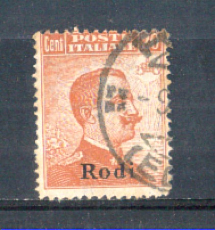 EGEO/RODI - 1918/22 - LOTTO/10037U - 20c. ARANCIO  USATO