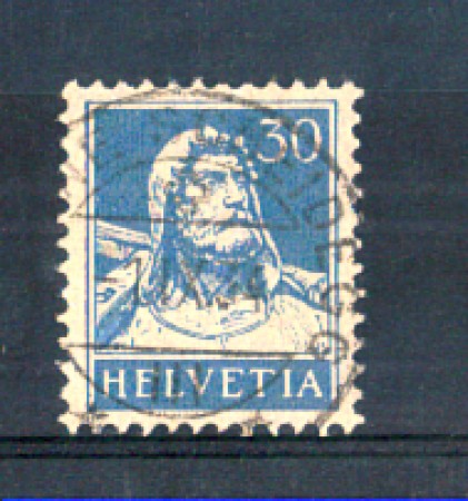 1924/28 - LOTTO/SVI205UA - SVIZZERA - 30c. GUGLIELMO TELL CARTA GOFFRATA - USATO