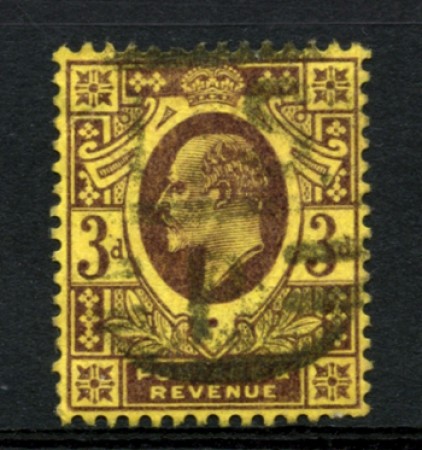 1902 - LOTTO/12142 - GRAN BRETAGNA - 3p. BRUNO GIALLO - USATO