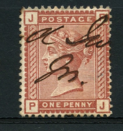 1880 - LOTTO/12298 - GRAN BRETAGNA - 1p. BRUNO ROSSO POS.  JP - USATO