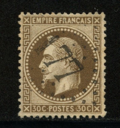 1862/70 - LOTTO/12880 - FRANCIA - 30c. BRUNO NAPOLEONE III° - USATO