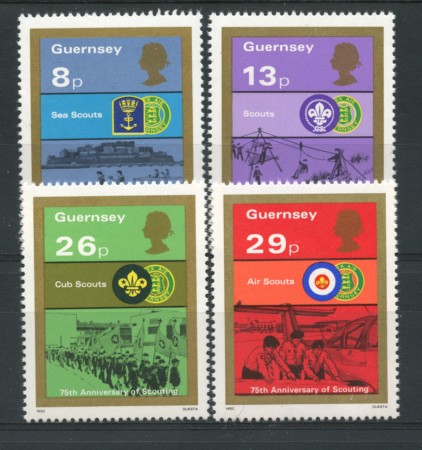1982 - LOTTO/13431 - GUERNSEY - MOVIMENTO SCOUTS 4v.