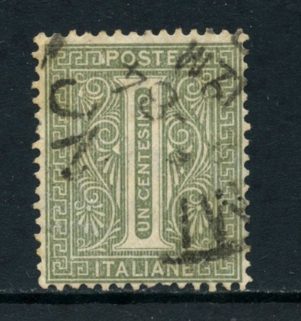 1863 - REGNO - 1 cent. TIRATURA DI LONDRA - USATO - LOTTO/26386B