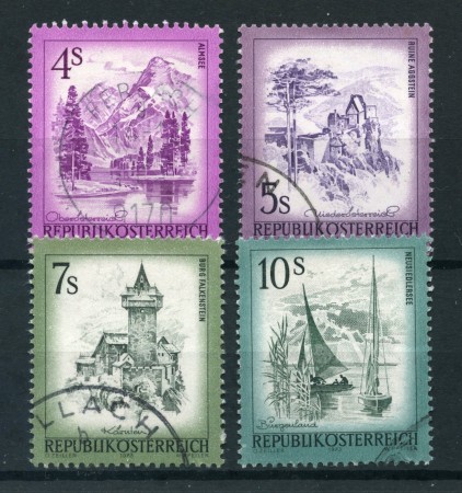 1973 - AUSTRIA - PAESAGGI 4v. - USATI - LOTTO/27995U