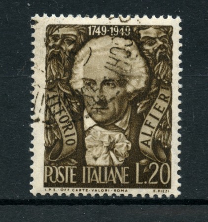 1949 - LOTTO/6080UC - ITALIA REPUBBLICA - 20 Lire V. ALFIERI - USATO