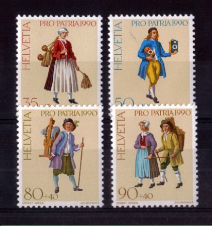 1990 - LOTTO/SVI1346CPN - SVIZZERA - PRO PATRIA 4v. - NUOVI