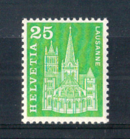 1960 - LOTTO/SVI647N - SVIZZERA - 25c.  CATTEDRALE DI LOSANNA - NUOVO