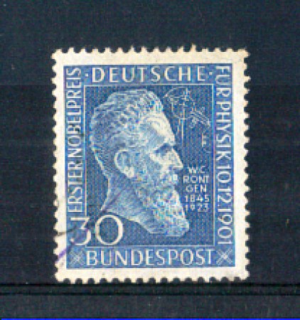 1951 - LOTTO/3183D - GERMANIA FEDERALE - 30p. RONTGEN - USATO