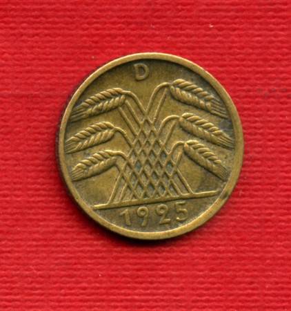 1925D - LOTTO/M23250 - GERMANIA - 5 REICHSPFENNIG REP. WEIMAR