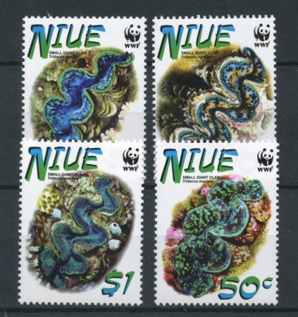 2002 - LOTTO/19387 - NIUE - TRIDACNIDI 4v. NUOVI