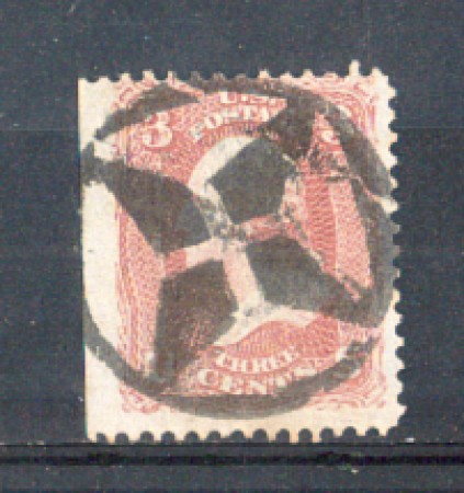 1861 - LBF/2929 - STATI UNITI - 3c. WASHINGTON - USATO