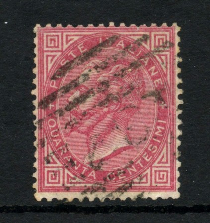 1863 - REGNO - LOTTO/47419 - 40 CENT. ROSA CARMINIO USATO