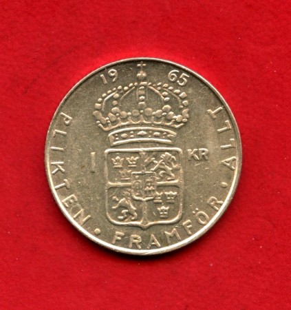 1965 - SVEZIA - LOTTO/M47573 - 1 KORONA ARGENTO