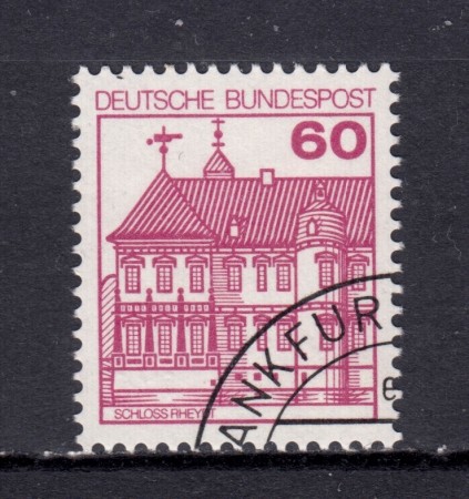 1979 - GERMANIA FEDERALE - 60p. CASTELLO DI RHEYDT  - USATO - LOTTO/31420U