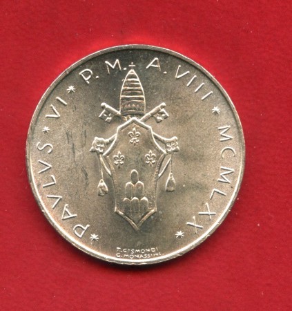 1970 - VATICANO - LOTTO/M48123 - 500 LIRE ARGENTO PAPA PAOLO VI°