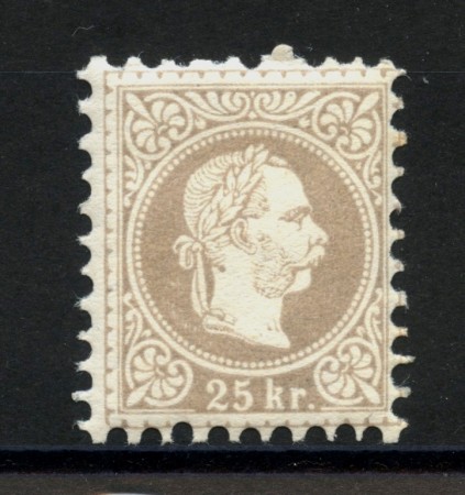 1867 - AUSTRIA - LOTTO/38022 - 25 K. LILLA GRIGIO - NUOVO