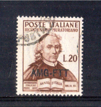 1950 - LOTTO711026 - TRIESTE A - 20 LIRE L.ANTONIO MURATORI - USATO