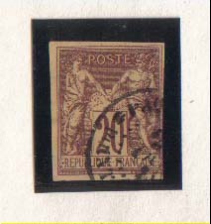 1884 - LBF/2285 - FRANCIA -20c. ROSSO MATTONE