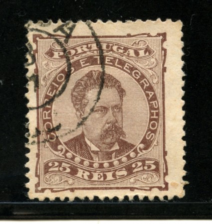 1882/87 - LOTTO/13945 - PORTOGALLO - 25r. BRUNO - USATO