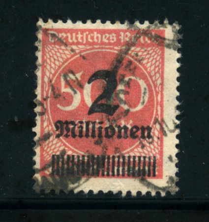 1923 - LOTTO/17886 - GERMANIA REICH  - 2Mn. su 500m. ROSSO - USATO