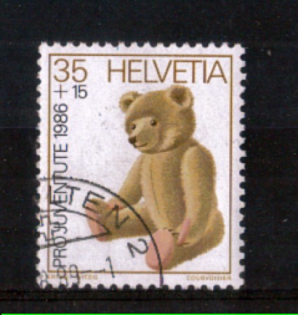 1986 - LOTTO/SVI1260U - SVIZZERA - 35+15c. PRO JUVENTUTE - USATO