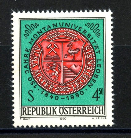 1990 - AUSTRIA - UNIVERSITA' DI LEOBEN - NUOVO - LOTTO/39612