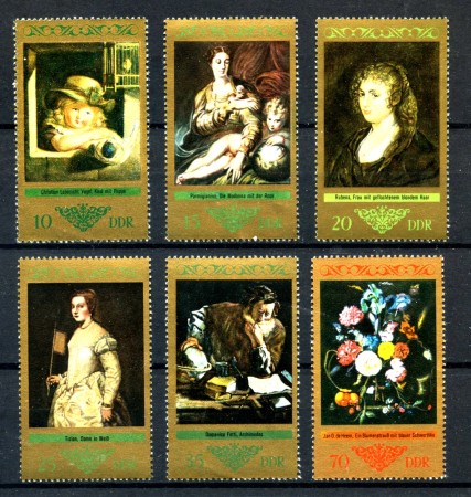 1973 - GERMANIA DDR - PINACOTECA DI DRESDA 6v.- NUOVI - LOTTO/36477